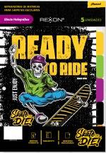 Separador De Materias Rexon C/Solapa Skate Or Die  6 Hjs