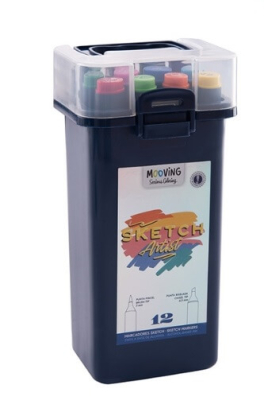 Marcadores Mooving Sketch X 12 Un  3022212