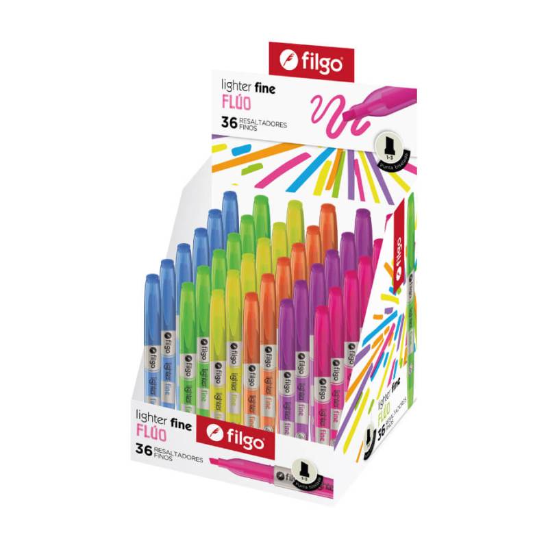 Resaltador Filgo Display Lighter Fine Fluo X 36 Unid