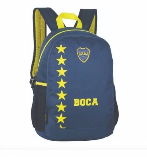 Mochila Boca Juniors Espalda 17,5' Bj26 Estampada