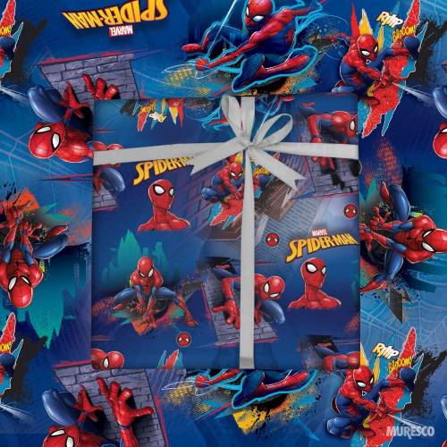 Papel Afiche Muresco F01180 Spiderman Thwip Paq X 10 Un