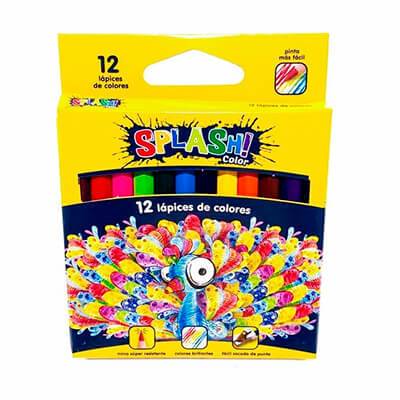 Lapices De Colores Splash X 12 Cortos