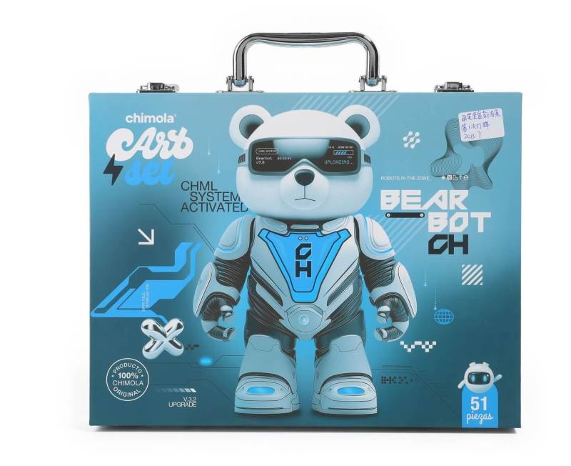 Set Marcadores Chimola St81 Bearbot En Valija