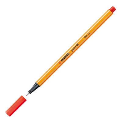 Microfibra Stabilo Point 88/48 Pta Metal 0,4Mm Rojo Claro