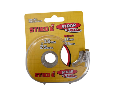Cinta Adhesiva Stiko 18Mm X 25Mts C/Dispenser 