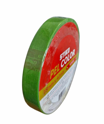 Cinta De Papel 24Mm X 40Mts Stiko Color Verde