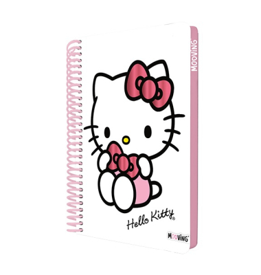 Cuaderno Mooving Pocket Premiun 96H Rayado Hello Kitty C/Sticker