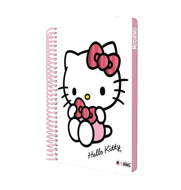 Cuaderno Mooving Pocket Premiun 96H Rayado Hello Kitty C/Sticker