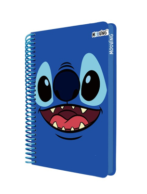 Cuaderno Mooving Pocket Premiun 96H Rayado Stitch C/Sticker