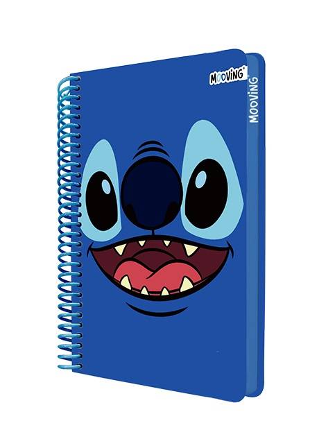 Cuaderno Mooving Pocket Premiun 96H Rayado Stitch C/Sticker