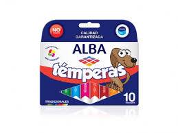 Témpera Alba Caja 8 Ml X 10 Unidades Marrón