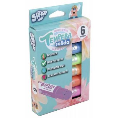 Témpera Sifap Solida Pastel X 6 Un