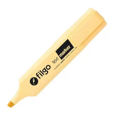 Resaltador Filgo Text Marker Pastel Amarillo Pta Biselada