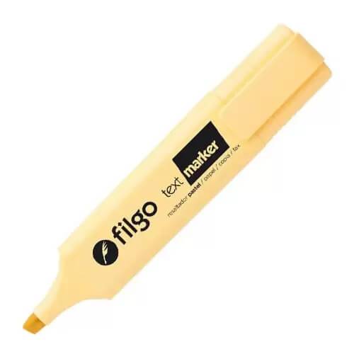 Resaltador Filgo Text Marker Pastel Amarillo Pta Biselada