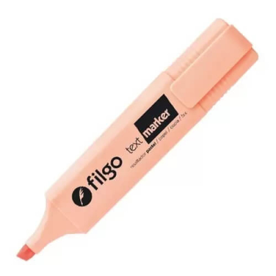 Resaltador Filgo Text Marker Pastel Naranja Pta Biselada