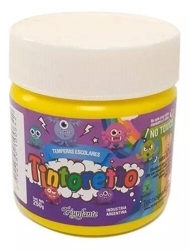 Témpera En Pote X 250 Ml Color Amarillo Tintoretto
