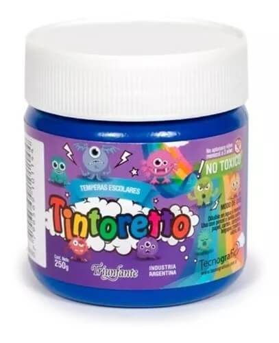 Témpera En Pote X 250 Ml Color Azul Tintoretto