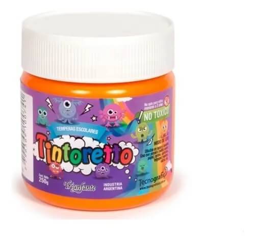 Témpera En Pote X 250 Ml Color Naranja Tintoretto