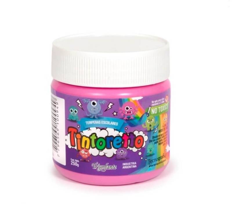 Témpera En Pote X 250 Ml Color Rosa Tintoretto