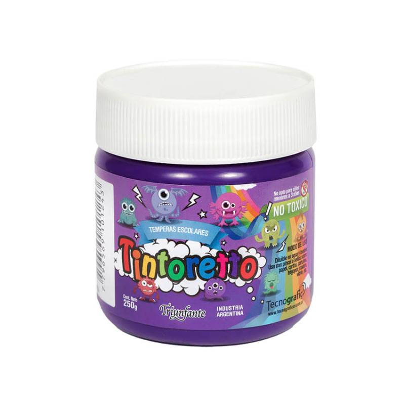 Témpera En Pote X 250 Ml Color Violeta Tintoretto