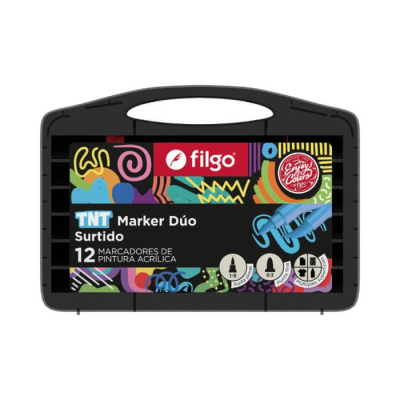 Marcadores Filgo Tnt Marker Duo Acrilico Estuche X 12 Surt