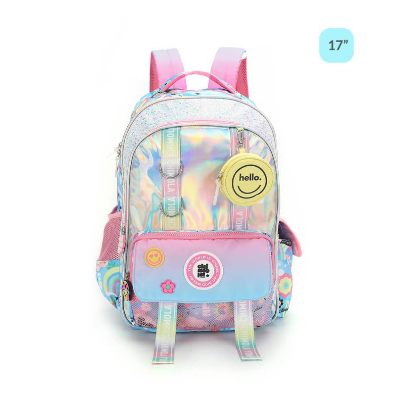 Mochila Chimola Trama Honguito Tr15 Espalda 17´