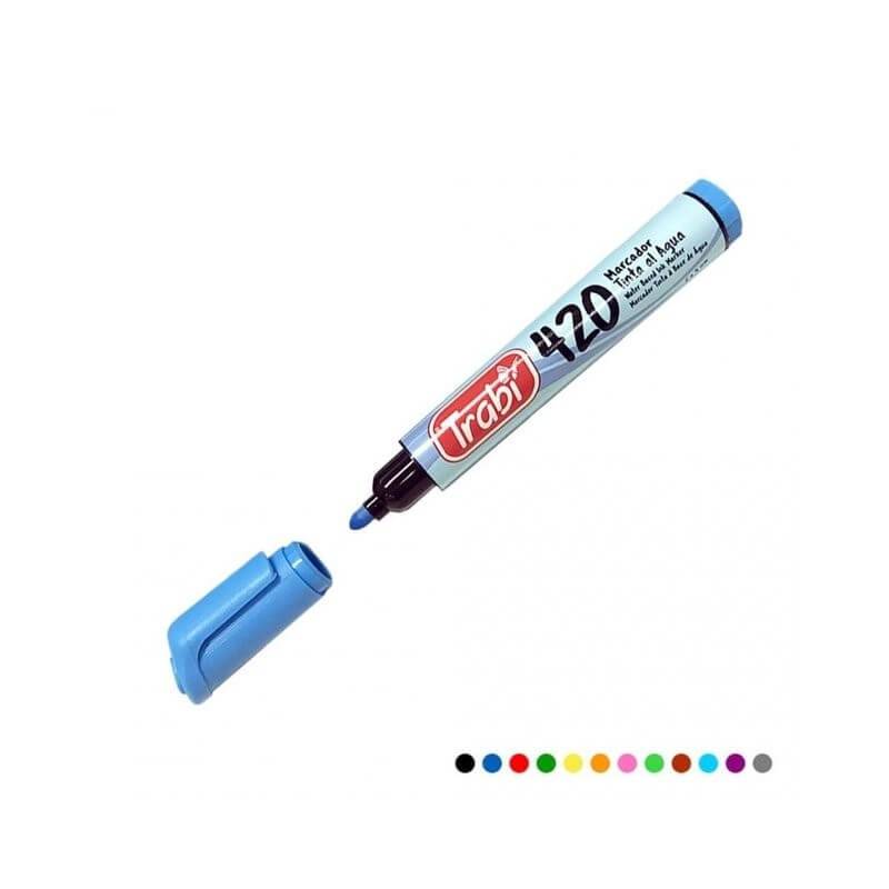 Marcador Trabi 420 Celeste