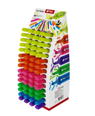 Resaltador Filgo Exhibidor X 60 Un Text Marker Fluo