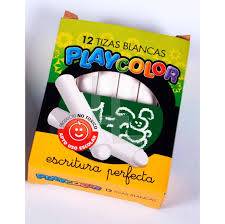Tiza Playcolor Blanca X 12 Un