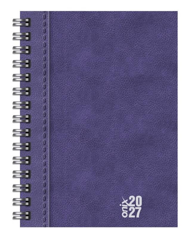 Agenda Onix 2027 C/Esp Uomo Color Azul 16X22 Diaria Td 320 P A002