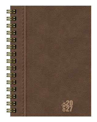 Agenda Onix 2027 C/Esp Uomo Color Marron 16X22 Diaria Td 320 P Ag27A002 