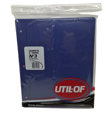 Carpeta C/Cordon N°3 Util Of Poliprop Azul