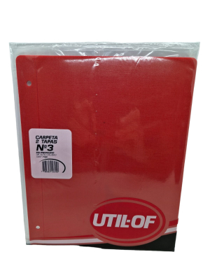 Carpeta C/Cordon N°3 Util Of Poliprop Rojo