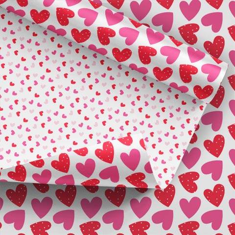 Cartulina Divertida Corazones Paq X 10 U