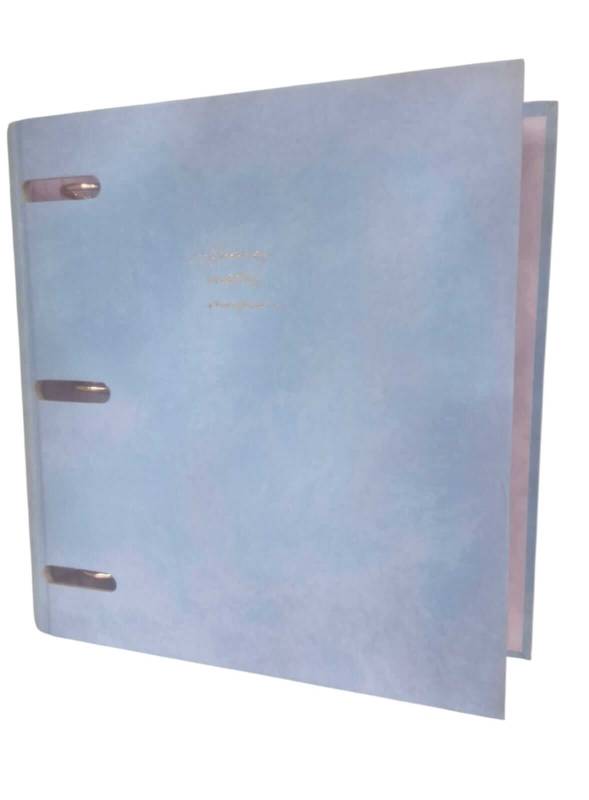 Carpeta 3Ø40Mm Ry Velvet Pastel Celeste