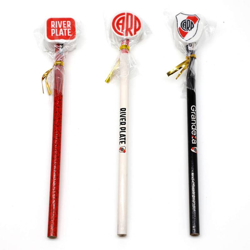 Lapiz De Grafito Wero C/Goma 3D River Plate We4125