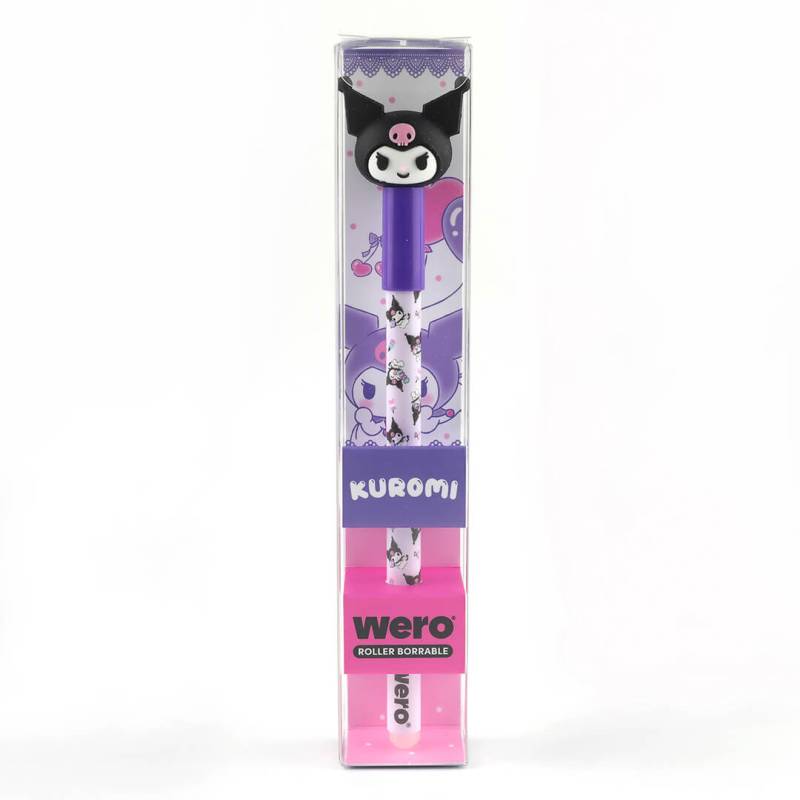 Lapicera Roller Wero Borrable Cajita Kuromi We4213