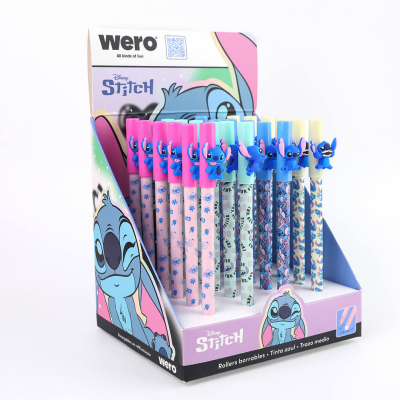Lapicera Roller Wero Borrable Stitch Cute We4225