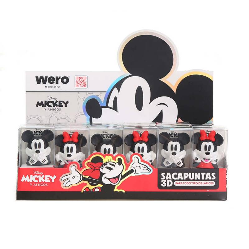 Sacapuntas Plástico Wero 3D Mickey We4262
