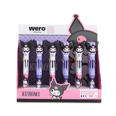 Boligrafo Wero Multicolor 8 Color Retract Kuromi We4280