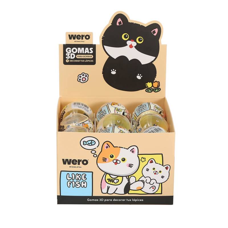 Goma Wero 3D Cat Like Fish We4341