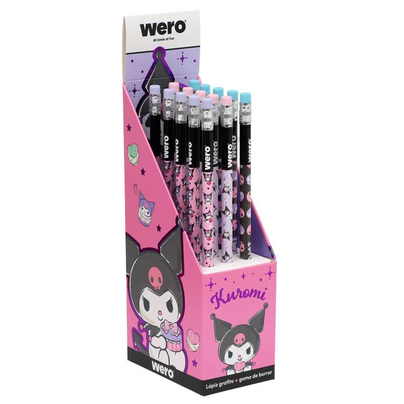 Lapiz De Grafito Wero C/Goma Kuromi We4352