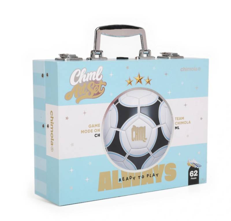 Set Marcadores Chimola St143 Futbol En Valija 2 Niveles