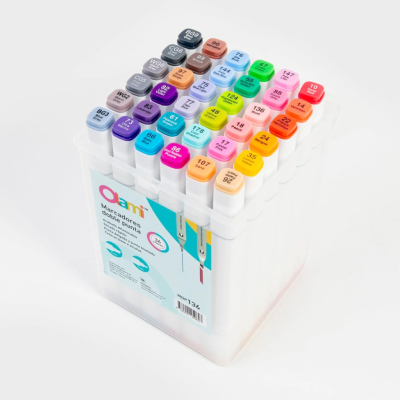 Marcadores Olami Doble Punta Estuche X 36 Colores